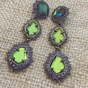 Kendra Scott Aria Earrings in Dichroic Glass